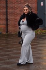 Pregnant LAUREN GOODGER Out in Essex 04/12/2021