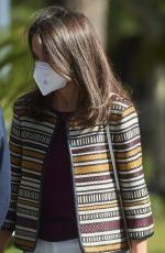 QUEEN LETIZIA OF SPAIN at Mutua Madrilena Foundation Headquarters in Madrid 04/07/2021