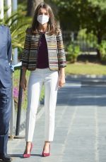 QUEEN LETIZIA OF SPAIN at Mutua Madrilena Foundation Headquarters in Madrid 04/07/2021