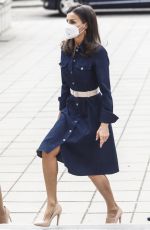 QUEEN LETIZIA OF SPAIN at Presentation of a Report on the Role of Women in the Economy in Madrid 04/16/2021