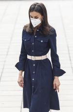 QUEEN LETIZIA OF SPAIN at Presentation of a Report on the Role of Women in the Economy in Madrid 04/16/2021