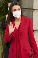 QUEEN LETIZIA OF SPAINE Out and About in Madrid 04/12/2021
