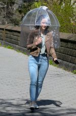 RACHEL BROSNAHAN Arrives at The Marvelous Mrs Maisel Set in New York 04/16/2021