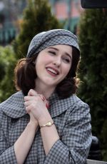 RACHEL BROSNAHAN on the Set of The Marvelous Mrs Maisel in New York 04/01/2021