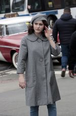 RACHEL BROSNAHAN on the Set of The Marvelous Mrs Maisel in New York 04/01/2021