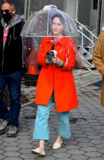 RACHEL BROSNAHAN on the Set of The Marvelous Mrs Maisel in New York 04/13/2021
