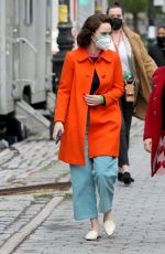 RACHEL BROSNAHAN on the Set of The Marvelous Mrs Maisel in New York 04/13/2021