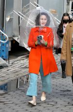 RACHEL BROSNAHAN on the Set of The Marvelous Mrs Maisel in New York 04/13/2021