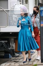 RACHEL BROSNAHAN on the Set of The Marvelous Mrs Maisel in New York 04/14/2021