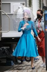 RACHEL BROSNAHAN on the Set of The Marvelous Mrs Maisel in New York 04/14/2021