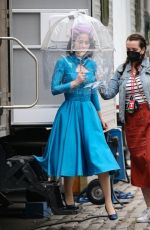 RACHEL BROSNAHAN on the Set of The Marvelous Mrs Maisel in New York 04/14/2021