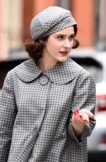RACHEL BROSNAHAN on the Set of The Marvelous Mrs Maisel in New York 04/27/2021