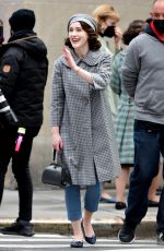 RACHEL BROSNAHAN on the Set of The Marvelous Mrs Maisel in New York 04/27/2021