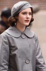 RACHEL BROSNAHAN on the Set of The Marvelous Mrs Maisel in New York 04/27/2021