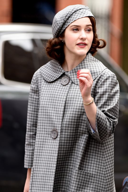 RACHEL BROSNAHAN on the Set of The Marvelous Mrs Maisel in New York 04/27/2021