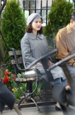 RACHEL BROSNAHAN on the Set of The Marvelous Mrs Maisel, Season 4 in New York 03/31/2021