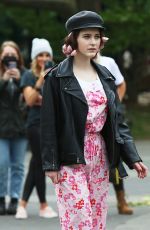RACHEL BROSNAHAN on the Set of The Marvelous Mrs. Maisel in Washington Square Park in New York 04/29/2021