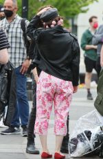 RACHEL BROSNAHAN on the Set of The Marvelous Mrs. Maisel in Washington Square Park in New York 04/29/2021