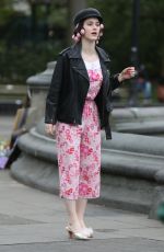 RACHEL BROSNAHAN on the Set of The Marvelous Mrs. Maisel in Washington Square Park in New York 04/29/2021