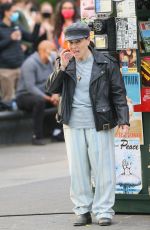 RACHEL BROSNAHAN on the Set of The Marvelous Mrs. Maisel in Washington Square Park in New York 04/29/2021
