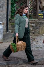 RACHEL SHENTON on the Set of All Creatures Great And Small in North Yorkshire 04/07/2021