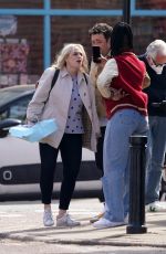 REBEL WILSON on the Set The Almond and the Seahorse in London 04/26/2021