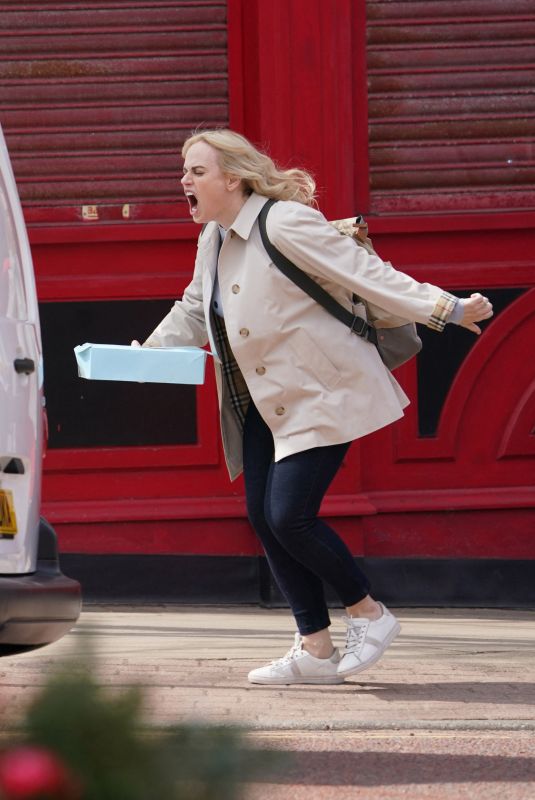 REBEL WILSON on the Set The Almond and the Seahorse in London 04/26/2021