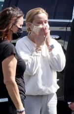 REESE WITHERSPOON Arrives on a Private Jet in Los Angeles 04/06/2021
