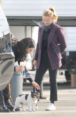 REESE WITHERSPOON on the Set of The Morning Show in Los Angeles 04/12/2021