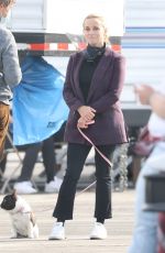 REESE WITHERSPOON on the Set of The Morning Show in Los Angeles 04/12/2021