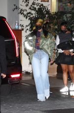 RIHANNA Leaves Oscar Party in Los Angeles 04/25/2021