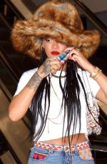 RIHANNA Out and About in Los Angeles 03/31/2021