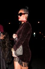 RIHANNA Out for Dinner at Delilah in West Hollywood 04/11/2021
