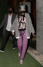 RIHANNA Out for Dinner at Nobu in Los Angeles 04/23/2021
