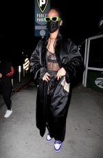 RIHANNA Out for Dinner at Wally