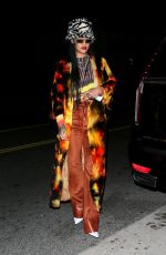 RIHANNA Out for Dinner in Santa Monica 04/17/2021