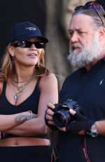 RITA ORA and Russell Crowe at South Sydney Rabbitohs Football Club 04/21/2021