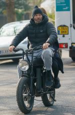 ROSIE HUNTINGTON-WHITELEY and Jason Statham Rides Electric Bike Out in London 03/24/2021