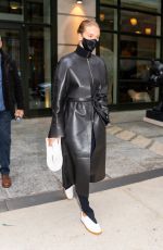 ROSIE HUNTINGTON-WHITELEY Leaves Crosby Hotel in New York 04/15/2021