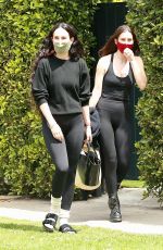 RUMER and SCOUT WILLIS Leaves Pilates Class in West Hollywood 04/14/2021