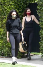 RUMER and SCOUT WILLIS Leaves Pilates Class in West Hollywood 04/14/2021