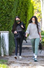 RUMER WILLIS and DEMI MOORE Out in Los Angeles 04/05/2021