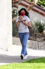 RUMER WILLIS Out with Her Dog in Los Angeles 04/06/2021