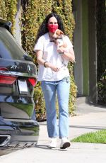 RUMER WILLIS Out with Her Dog in Los Angeles 04/06/2021