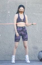 RUMER WILLIS Workout at a Open Gym in Santa Monica 04/19/2021