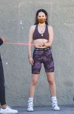 RUMER WILLIS Workout at a Open Gym in Santa Monica 04/19/2021