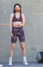 RUMER WILLIS Workout at a Open Gym in Santa Monica 04/19/2021