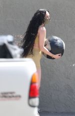 RUMER WILLIS Workout with a Medicine Ball at Rise Nation in West Hollywood 04/07/2021