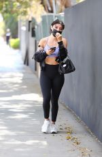 SABRINA QUESADA Leaves Dogpound Gym in West Hollywood 04/27/2021