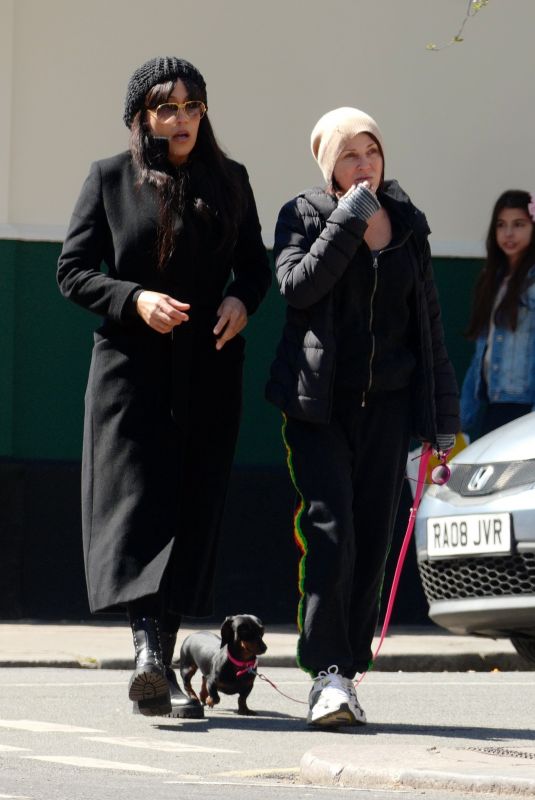 SADIE FROST Out with a Friend in Primrose Hill 04/18/2021